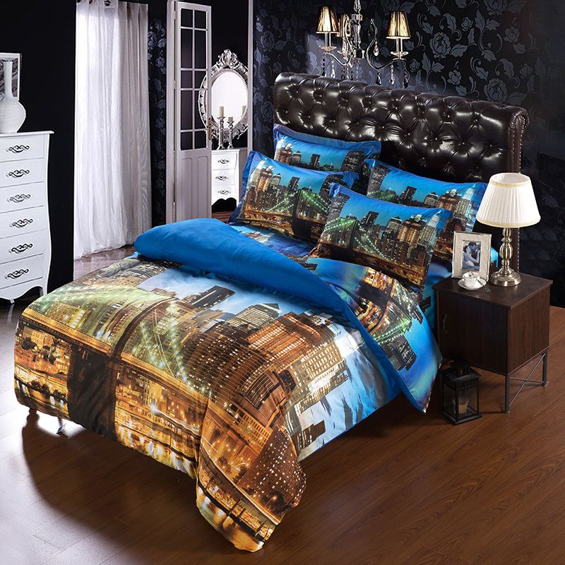 Whole Set Modern Unique City Duvet Cover Super King Size Whole Set Modern Unique City Duvet Cover Super King Size Bedding Sets For Usa Canada Bed 3d Quilt Bedsheet Bedroom