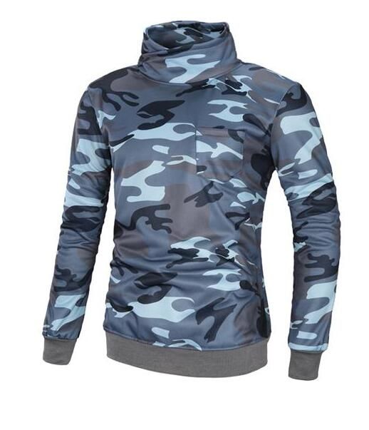 Compra Camuflaje Pullover Sudadera Para Hombre Cuello Alto Manga Larga  Famosa Ropa De Invierno Para Hombre Hip Hop Sudaderas Para Homme T170802  Barato | Entrega Rápida Y Calidad | Es.Dhgate