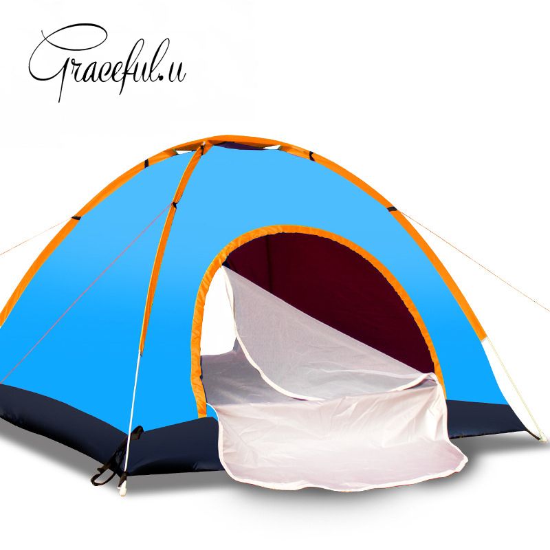 wholesale automatic tent 1 2 persons waterproof camping tent pop up