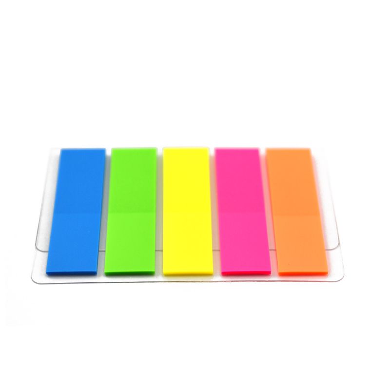 2018 10 Packs 1000 Pages Colorful Translucent Fluorescent Sticker Post ...