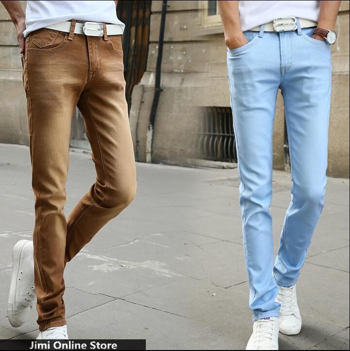 Buy Many Color Jeans Men 2016 Mens Jeans Elastic Waist Skinny Men'S ...