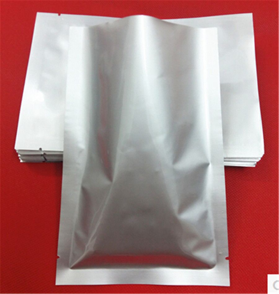2021 24*37cm Pure Aluminum Foil Bag Open Top Silver Packing Heat Seal