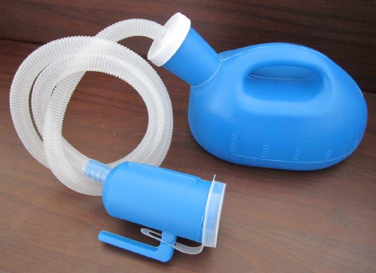 Men's Chamber Pot Urinal Container with Lid Elderly Bedridden Urinal