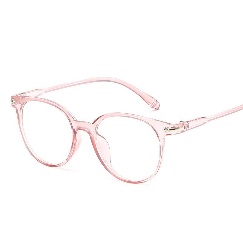 2019 korean fashion clear glasses frame anti blue light light pink glasses frames