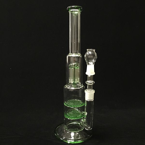 2020 Glass Bong Hookahs 8 Column And 2 Layer Percolator