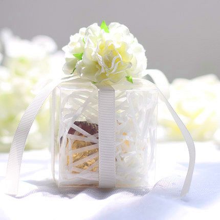 Send out your favors with wedding favor box ideas
