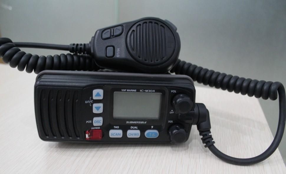 Cheapest IC M304 Marine CB Radio Black Color Walkie TalkieWater Proof +One Year Warranty+From