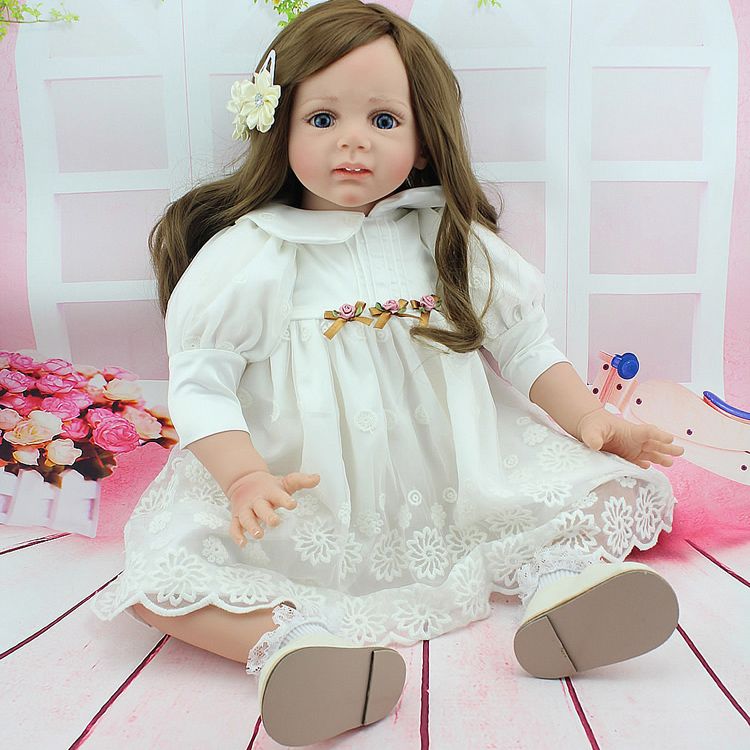 24 Inch Reborn Baby Doll Lifelike Girls Vinyl Baby Toys ...