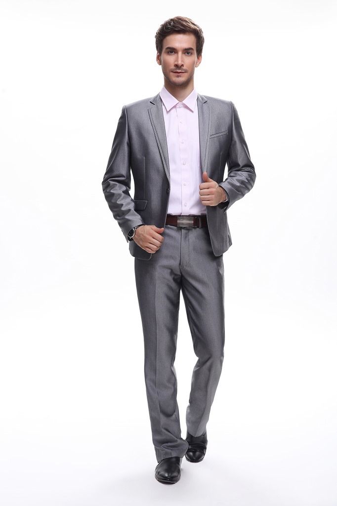 2017 Men'S Slim Fit White Blazer Suit Jacket Business Professional ...
