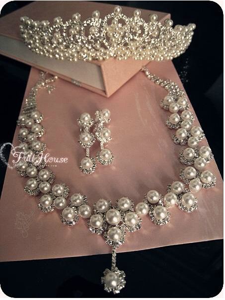 Earrings two piece bridal set necklace jewelry