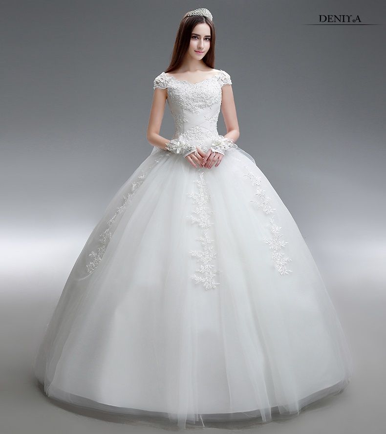 Tulle Ball Gowns Pretty Wedding Dresses Scoop Neck Lace Up ... Tulle Ball Gowns Pretty Wedding Dresses Scoop Neck Lace Up ...