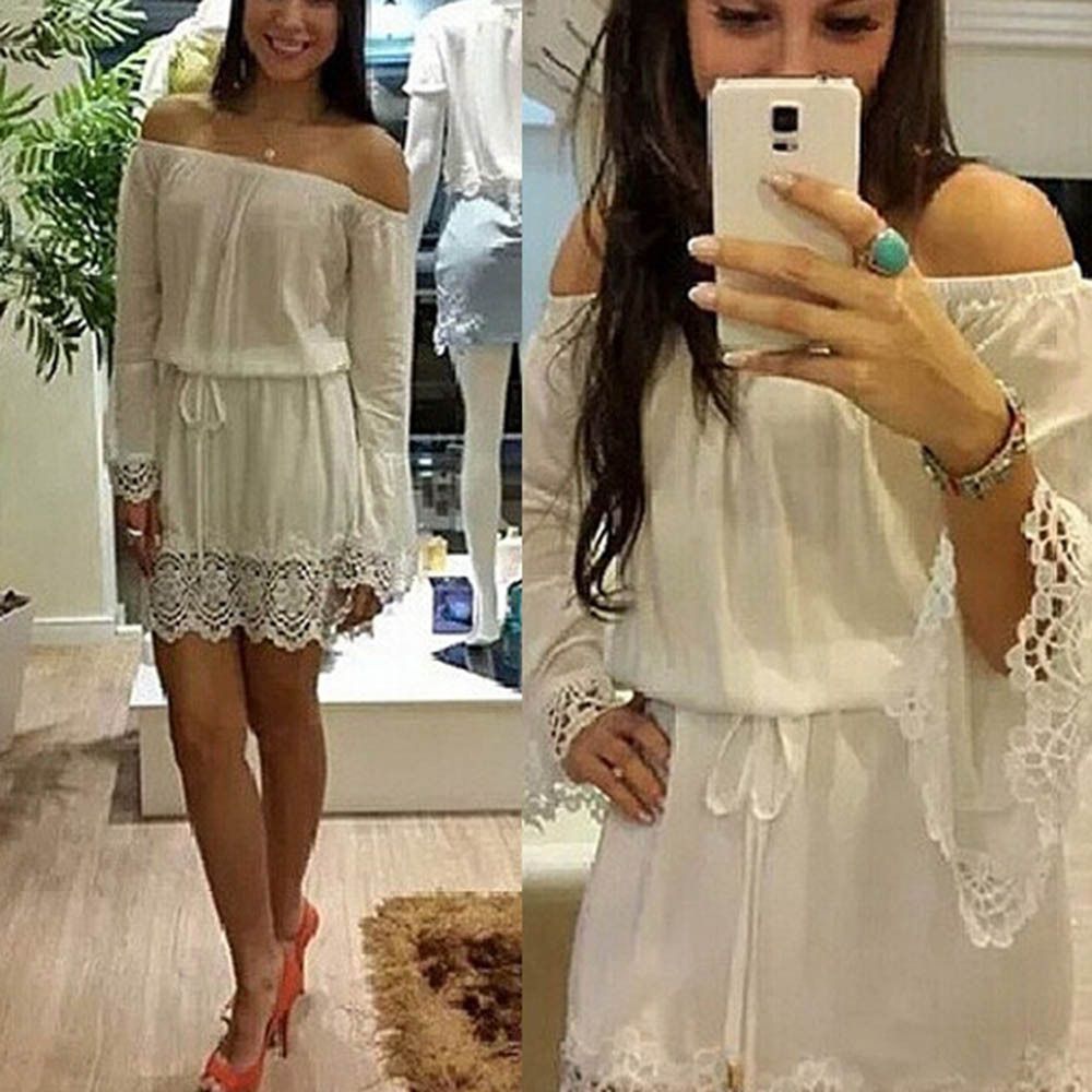all white beach party dresses