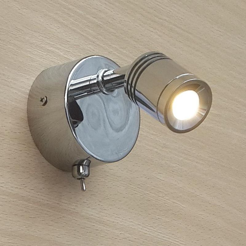 2018 Bunk Bed Headboard Lights 3w Cree Led Chrome Finish Hotel