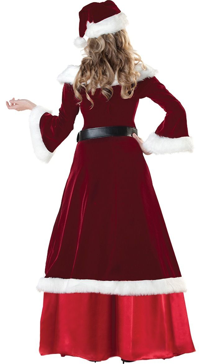 Полный набор рождественских костюмов Санта Клауса Для взрослых Красный рождественские одежды Санта-Клауса костюм Luxury Uniform Xmas Костюм для мужчин женщин