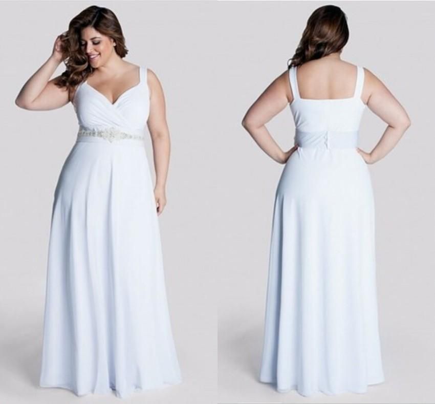 Discount 2016 Romantic Plus Size Wedding Dresses Beaded Bodice