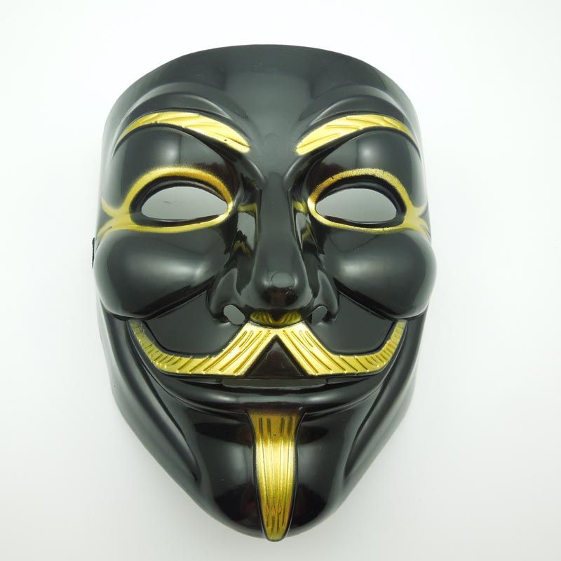 Cheap V Mask For Vendetta Mask With Eyeliner Nostril Anonymous Guy