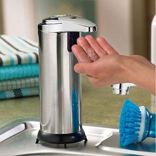 Sensor Soap Dispenser Stainless Steel Automatic Hands Free Wash Sensor Soap Dispenser Stainless Steel Automatic Hands Free Wash Machine Portable Liquid Jjd2217 With