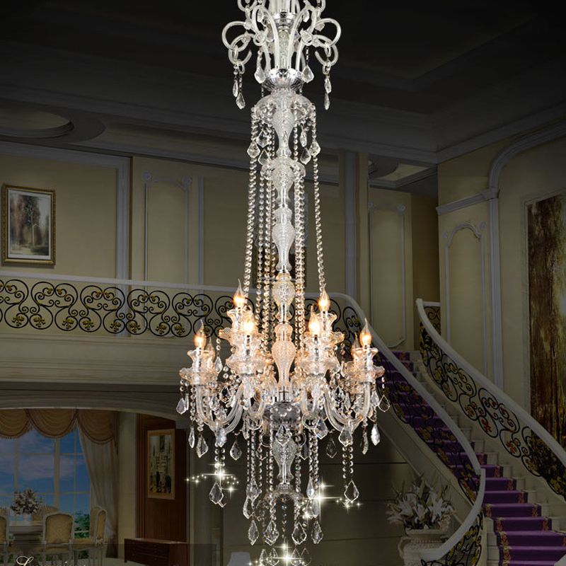 Hanging Lamp European Crystal Chandeliers Luxury Modern Lighting Hanging Lamp European Crystal Chandeliers Luxury Modern Lighting Fashion K9 Top Chandelier Lights