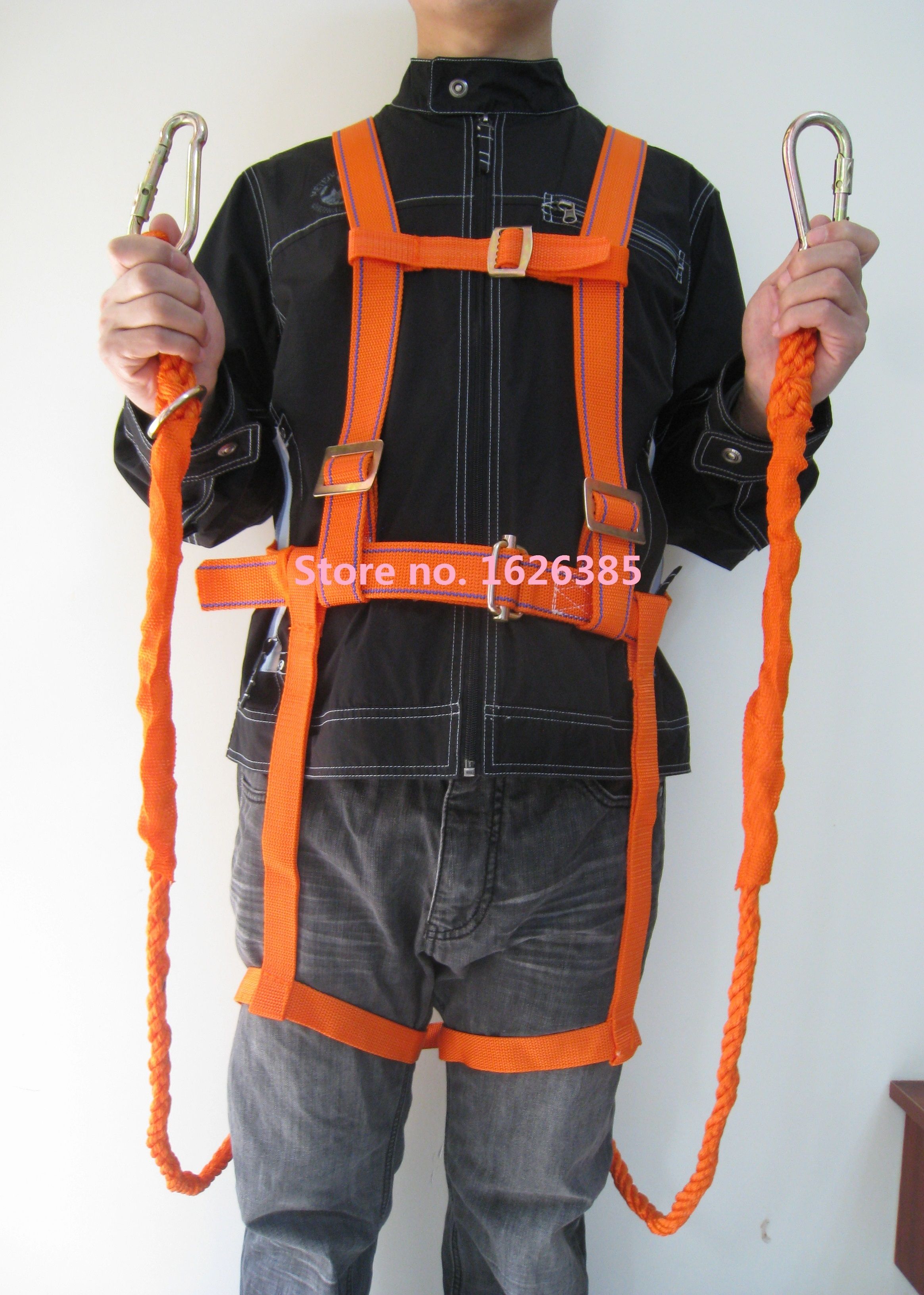 ! Outdoor Safety Belt 2M Hiking Altitude Belts Safety Belt Harness For Mountaineering Climbing