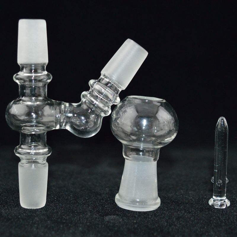 2019 Glass Adapters 14.4mm Or 18.8mm Male Glass Bongs Joint Free Glass