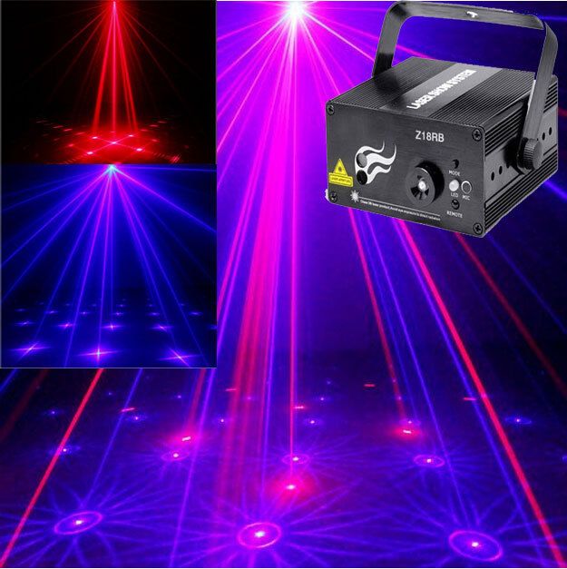 New Upgrade Laser Blue Mini Laser Led Projector Stage Holographic Light