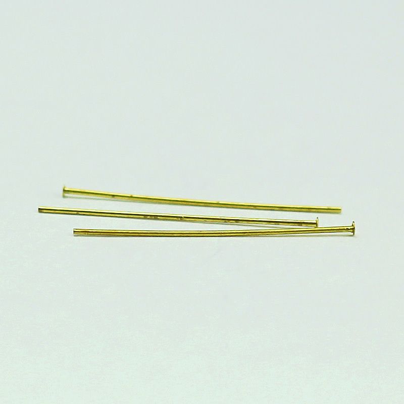 Best Quality Beadsnice Gold Plated Brass Head Pin For Jewelry Making