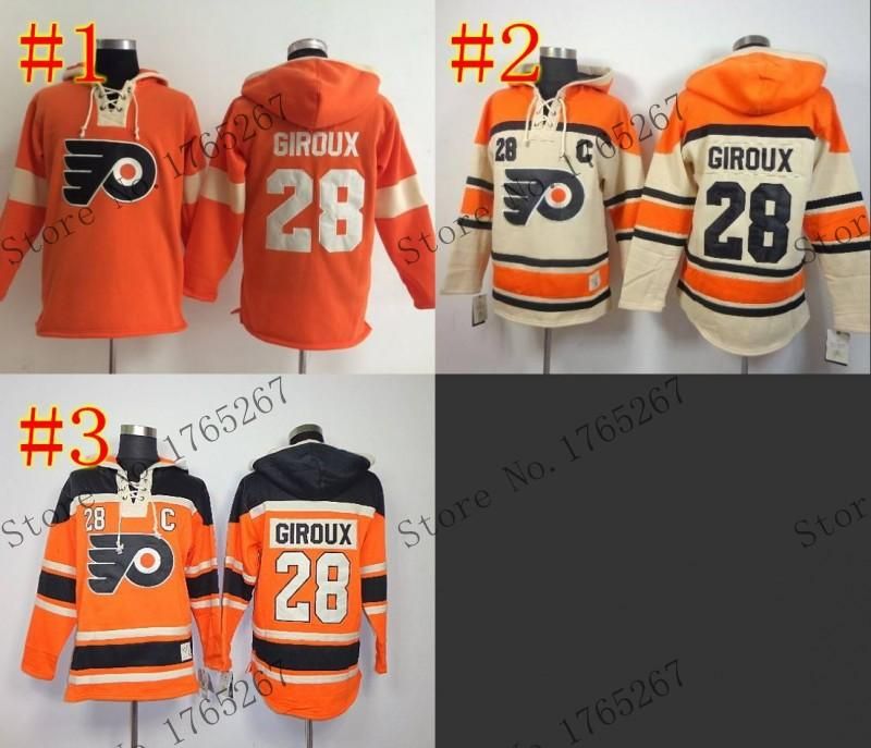 old time hockey philadelphia flyers 28 claude giroux black hoodie flyers hoodies