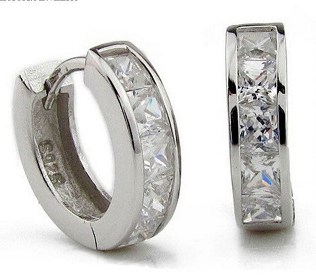 Diamond stud earrings american swiss Clearance