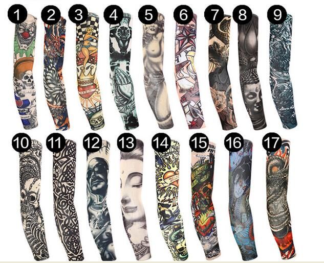 2019 Sample Awareness Tattoo Arm Sleeve Moisture Wicking Compression