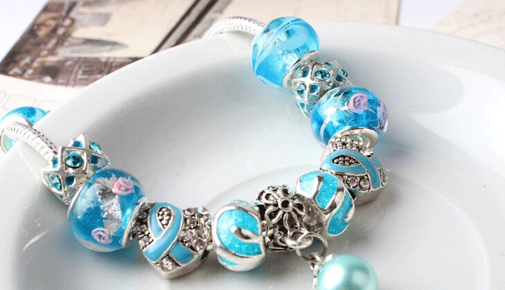 murano glass charms for bracelets