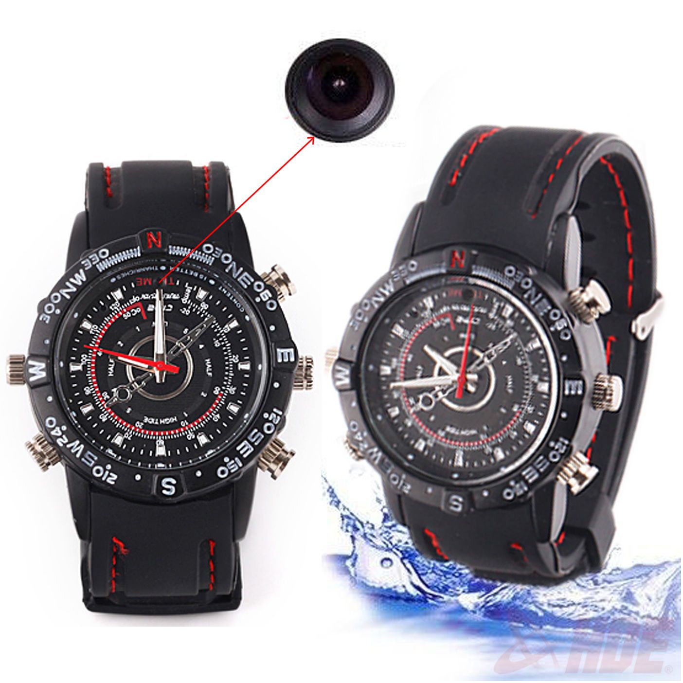 2019 Waterproof Spy Watch DVR Video Recorder Pinhole Hidden Mini Camera Camcorder Wrist HD Watch