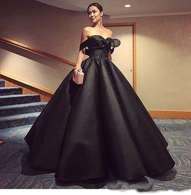 modern evening gown