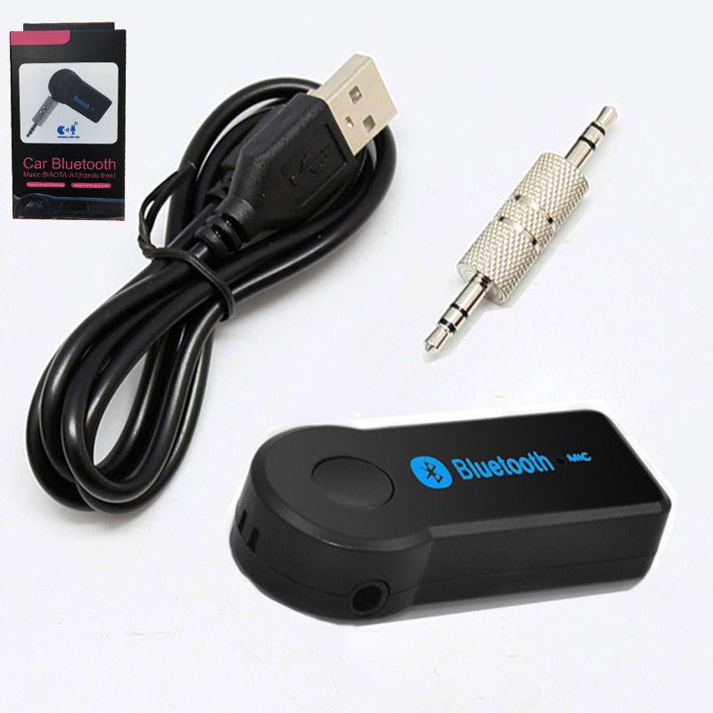 Compre Receptor Inalambrico Bluetooth Para El Coche Aux Para Auriculares De 3 5 Mm Altavoz Adaptador Bluetooth Audio Jack De Musica Con Microfono Con El Paquete Al Por Menor A 2 01 Del