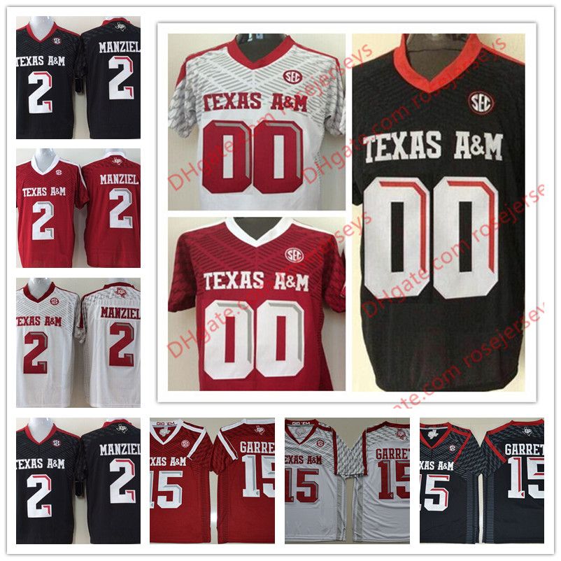 2018 Custom Texas A&M Aggies College Football Black Red White Personalized Stitched Any Name