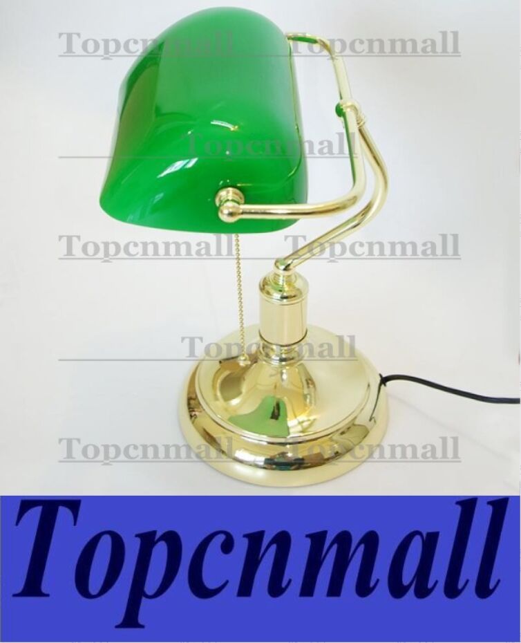Vintage Bank Table Lamps Retro Brass Bankers Lamp Green Glass Vintage Bank Table Lamps Retro Brass Bankers Lamp Green Glass Lampshade Office Study Room Desk 119 With 95 09 Piece On Topcnmall S