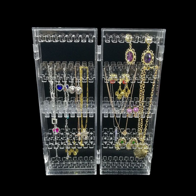 Compre Plegable 4 Panel Acrílico Joyería Del Maquillaje Del Organizador
