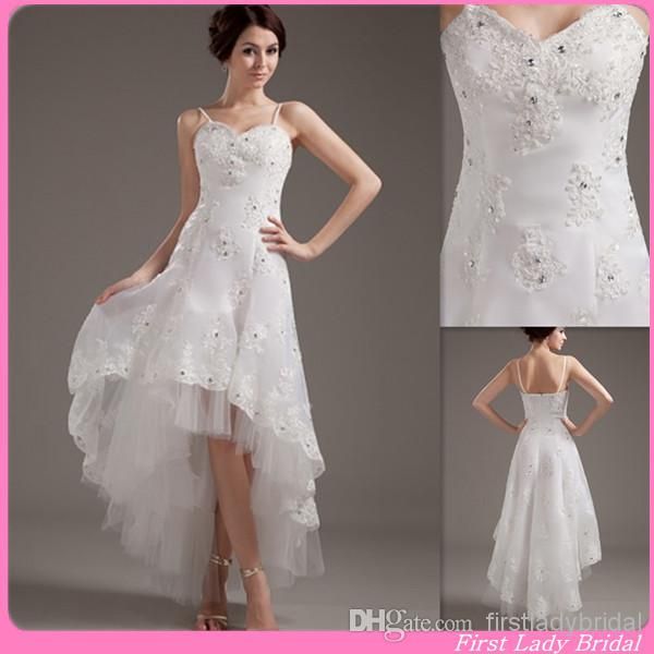 beach high low wedding dresses