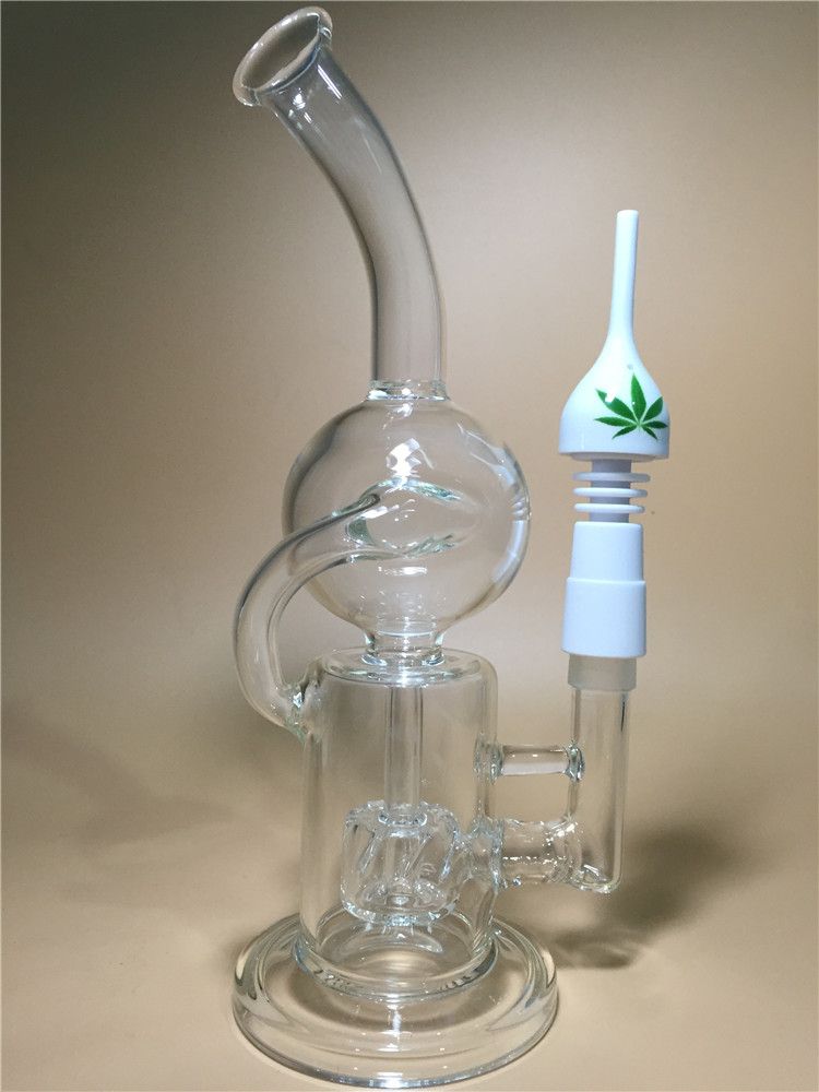 2021 2016 NEW Glass Recycler Amazing Vortex Bongs Glass Concentrated