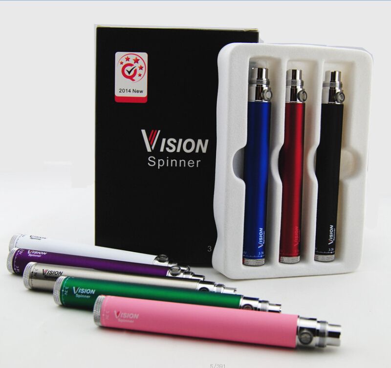E Cigs Vision Spin Ego C Twist Electronic Cigarette Evod Twist Battery