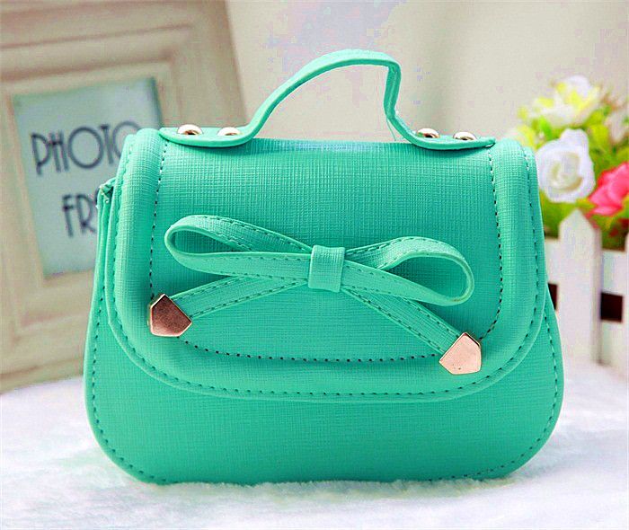New Children Handbags Girls Fashion Bag Kids Classic Pu Leather Handbag
