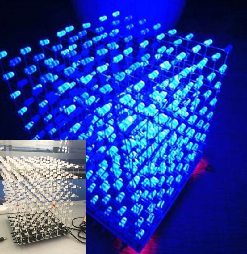 3d 8s Light Cube Kit 8x8x8 Spectrum Blue Led Electronic 3d 8s Light Cube Kit 8x8x8 Spectrum Blue Led Electronic Diy Kits Gift Whole Spotlight Neon From Ilovemom 28 31 Dhgate