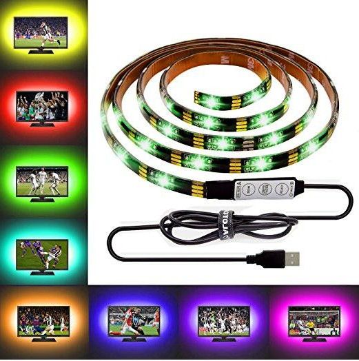 LED Strip light Tape RGB 5050 Cable LED Strip 1M 2M 3M DIY HDTV TV Dec DC5V USB 