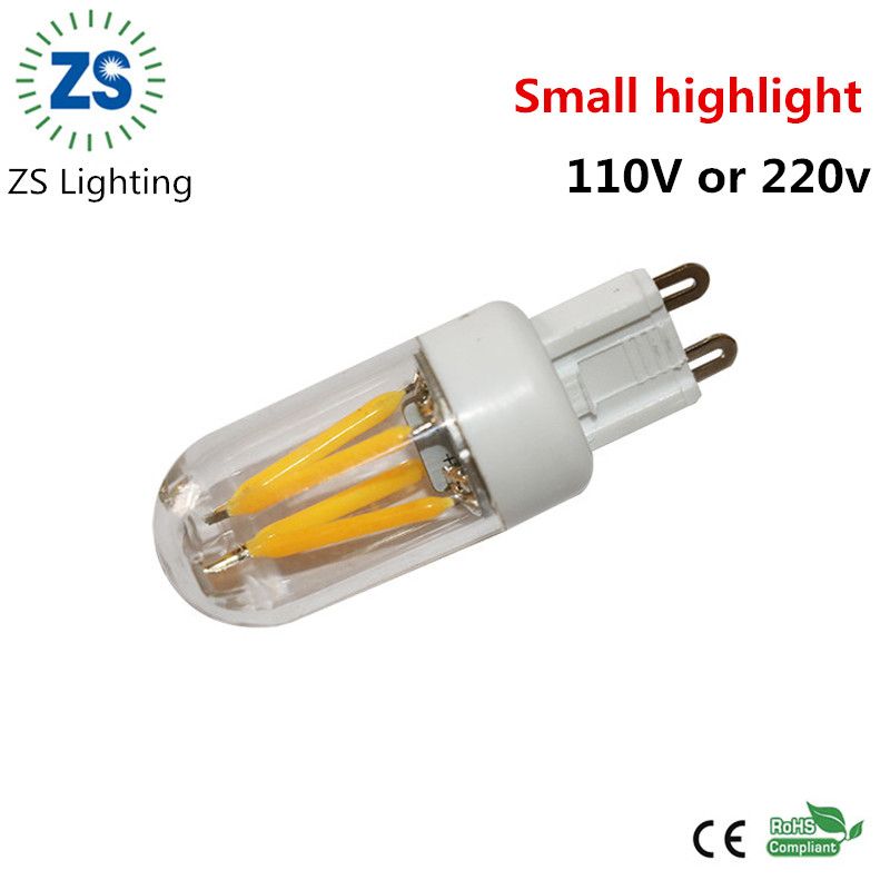 G9 Led Filament Light 4cob Bulbs Cob Lighting Lamp G9 Led Filament Light 4cob Bulbs Cob Lighting Lamp Ac110v 220 240v Dimmable Corn Candelabra Energy Efficient
