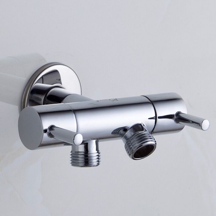 Top Chrome Dual Handles Bathroom Faucet Shower Laundry Top Chrome Dual Handles Bathroom Faucet Shower Laundry And Utility Faucets Water Taps A T072