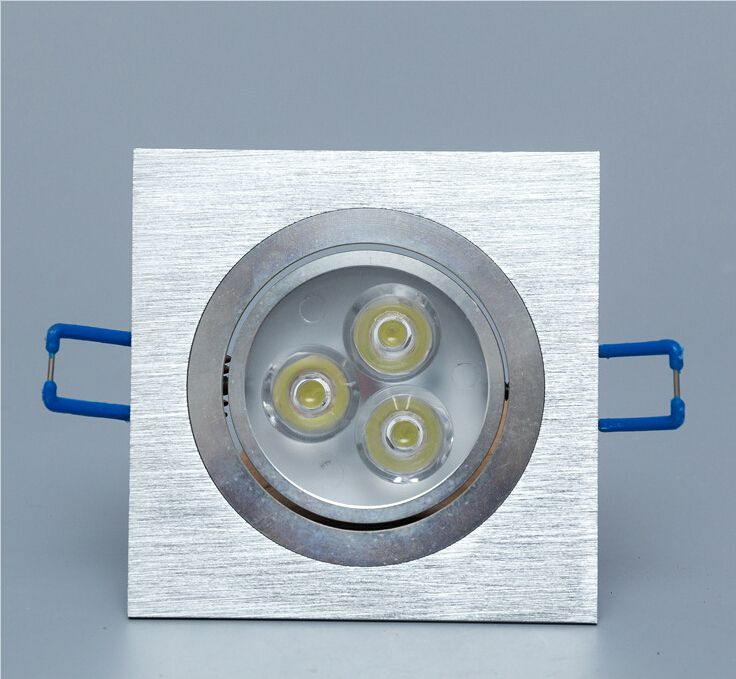 Square 3x1w Ceiling Light 3w Led Spot Lamp Recessed Square 3x1w Ceiling Light 3w Led Spot Lamp Recessed Downlight Panel 100 240v White Warm Driver Dimmable
