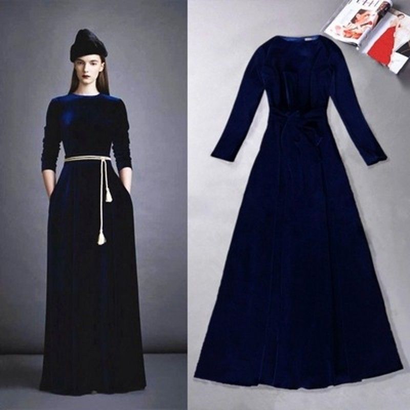 velvet cloth dress