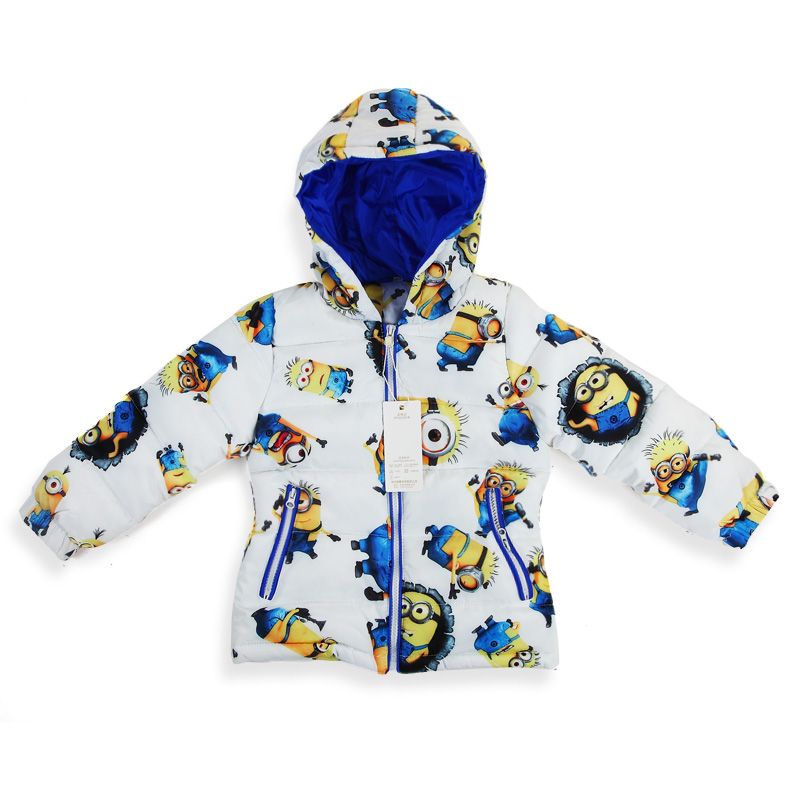 New 2015 Despicable Me Minion Boys Down Jacket Winter Baby Boys And