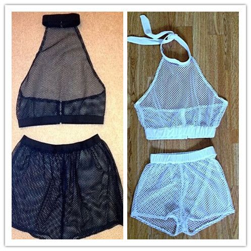 plus size crop top and shorts