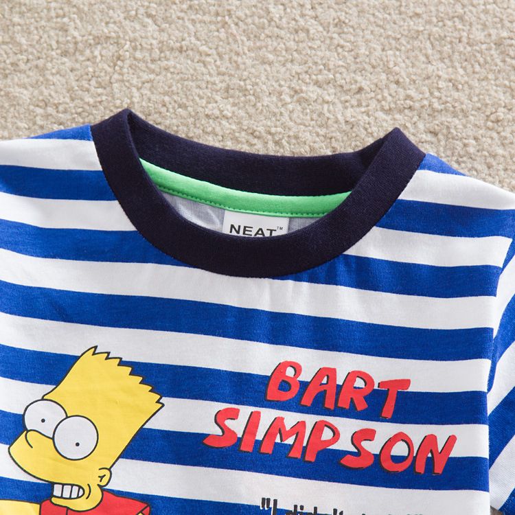 2021 Bart Simpson Cartoon T Shirt For Boys 100% Cotton Boys Short ...