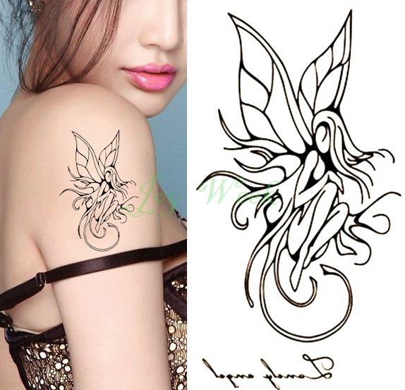 Wholesale Waterproof Temporary Tattoo Sticker On Body Hand Sexy Girl Angel Water Transfer Fake Flash For Women Chinese Wholesale Waterproof Temporary Tattoo Sticker On Body Hand Sexy Girl Angel Water Transfer Fake Flash For Women Chinese